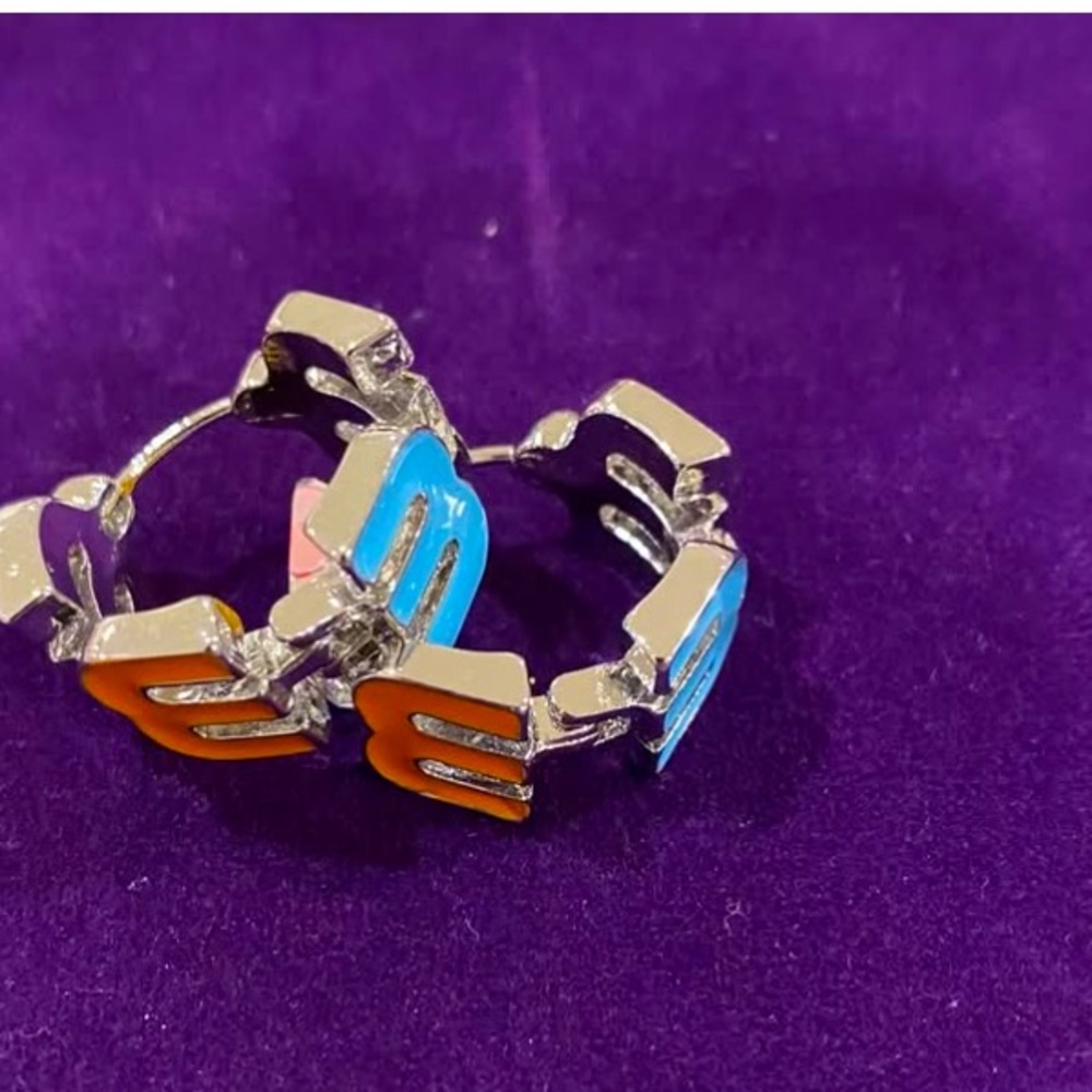 Colorful Letter Earrings